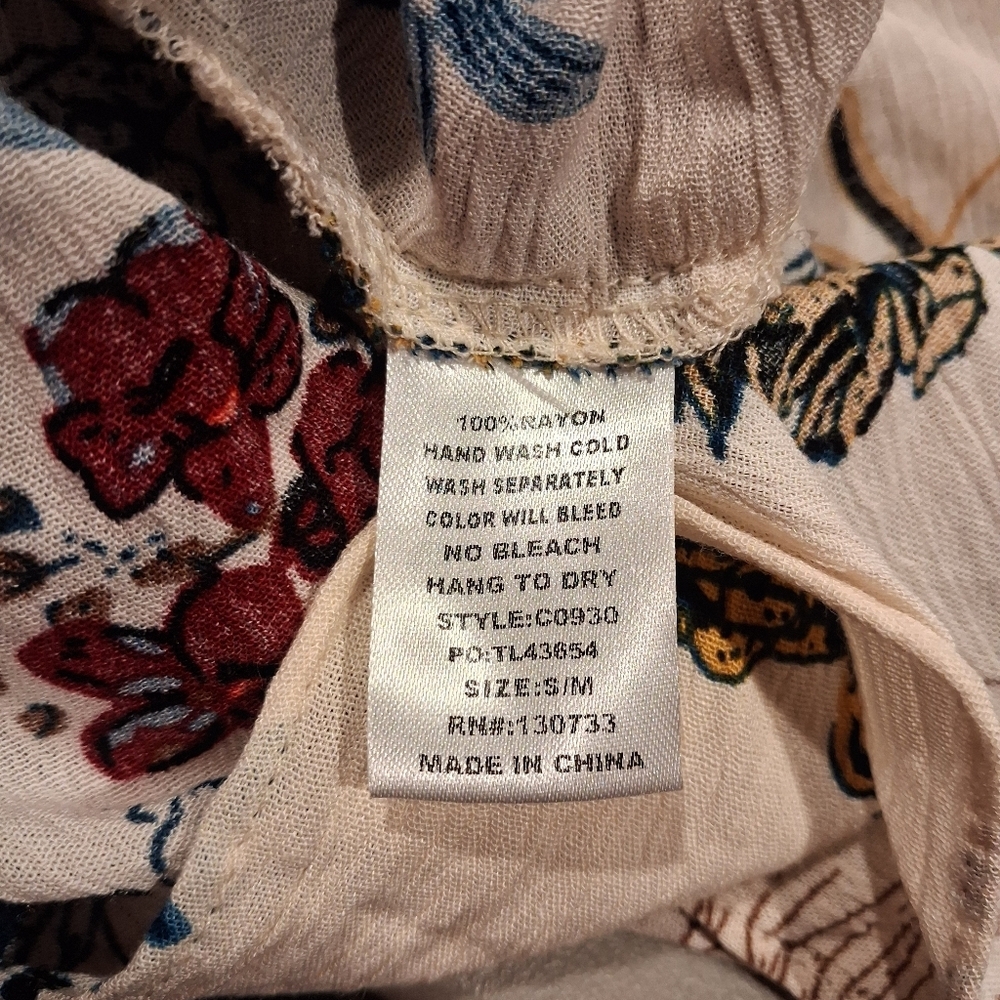 Umgee Size S/M Floral Boho Kimono Outfit Topper - Picture 6 of 6